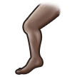 Leg Emoji with Dark Skin Tone, Samsung style