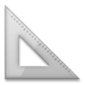 Triangular Ruler Emoji, LG style