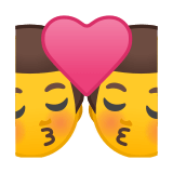 Kiss: Man, Man Emoji, Google style