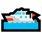 Motor Boat Emoji, Microsoft style