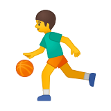 Man Bouncing Ball Emoji, Google style