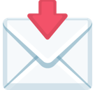 Envelope with Arrow Emoji, Facebook style