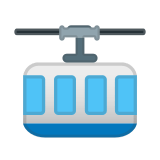 Mountain Cableway Emoji, Google style
