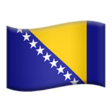 Flag: Bosnia & Herzegovina Emoji, Apple style