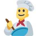 Man Cook Emoji, Facebook style