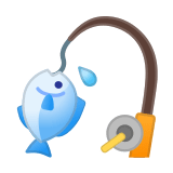 Fishing Pole Emoji, Google style