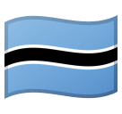 Flag: Botswana Emoji, Microsoft style
