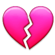 Broken Heart Emoji, Samsung style