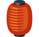 Red Paper Lantern Emoji, Facebook style