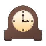 Mantelpiece Clock Emoji, Google style