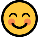 Blushing Emoji, Microsoft style