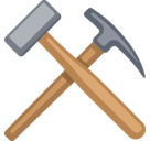 Hammer and Pick Emoji, Facebook style