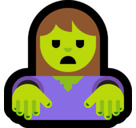 Woman Zombie Emoji, Microsoft style