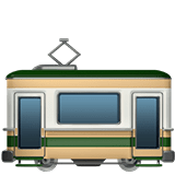 Tram Car Emoji, Apple style