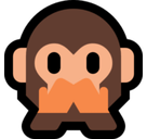 Speak-No-Evil Monkey Emoji, Microsoft style