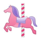 Carousel Horse Emoji, Google style