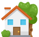 House with Garden Emoji, Facebook style
