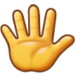 Hand with Fingers Splayed Emoji, Samsung style
