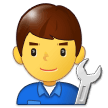 Man Mechanic Emoji, Samsung style