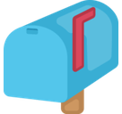 Closed Mailbox with Raised Flag Emoji, Facebook style