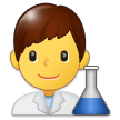 Man Scientist Emoji, Samsung style