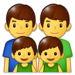 Family: Man, Man, Boy, Boy Emoji, Samsung style