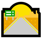 Motorway Emoji, Microsoft style