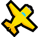 Small Airplane Emoji, Microsoft style