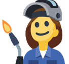 Woman Factory Worker Emoji, Facebook style