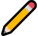 Pencil Emoji, Microsoft style