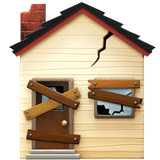 Derelict House Emoji, Apple style