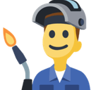 Man Factory Worker Emoji, Facebook style