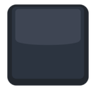 Black Large Square Emoji, Facebook style
