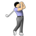 Golfer Emoji / Person Golfing Emoji, Samsung style