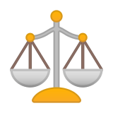 Balance Scale Emoji, Google style