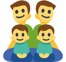 Family: Man, Man, Boy, Boy Emoji, Facebook style