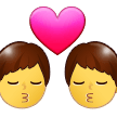 Kiss: Man, Man Emoji, Samsung style