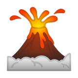 Volcano Emoji, Google style