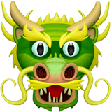 Dragon Face Emoji, Apple style