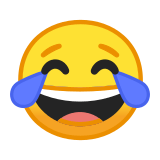 Face with Tears of Joy Emoji, Google style