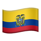 Flag: Ecuador Emoji, Apple style