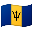 Flag: Barbados Emoji, Microsoft style