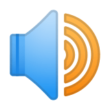 Speaker High Volume Emoji, Google style