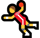 Man Playing Handball Emoji, Microsoft style