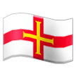 Flag: Guernsey Emoji, Samsung style