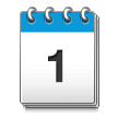Spiral Calendar Emoji, Samsung style