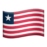 Flag: Liberia Emoji, Apple style