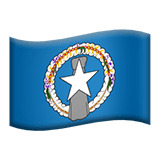 Flag: Northern Mariana Islands Emoji, Apple style