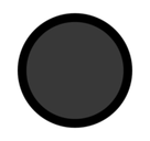 Black Circle Emoji, Microsoft style