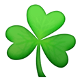 Shamrock Emoji, Facebook style